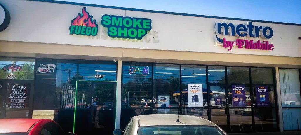 Contact Fuego Smoke Shop in Farmer Branch TX